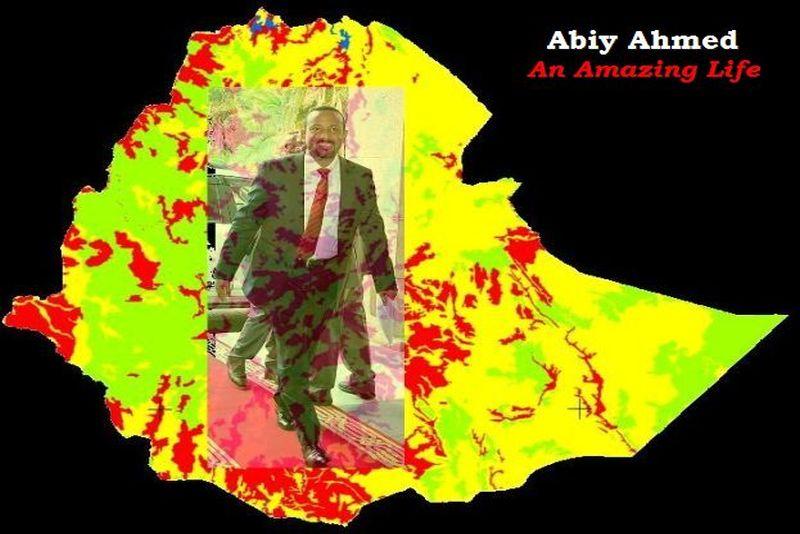 abiy ahmed on ethiopian map