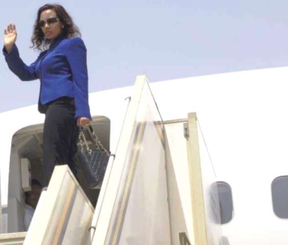 azeb mesfin in private plane