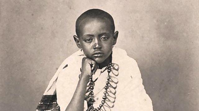 prince alemayehu posing sad