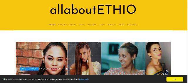 allaboutethio website homepage