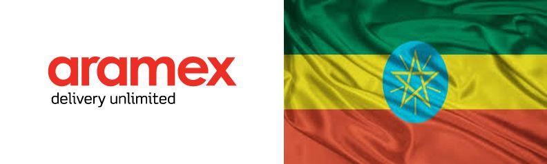 aramex logo with ethiopia flag