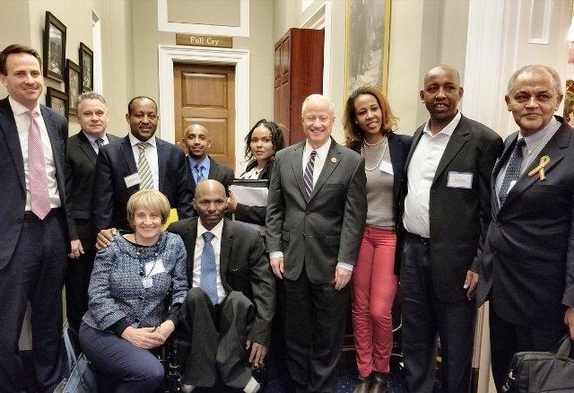 congressman chris smith with ethiopians