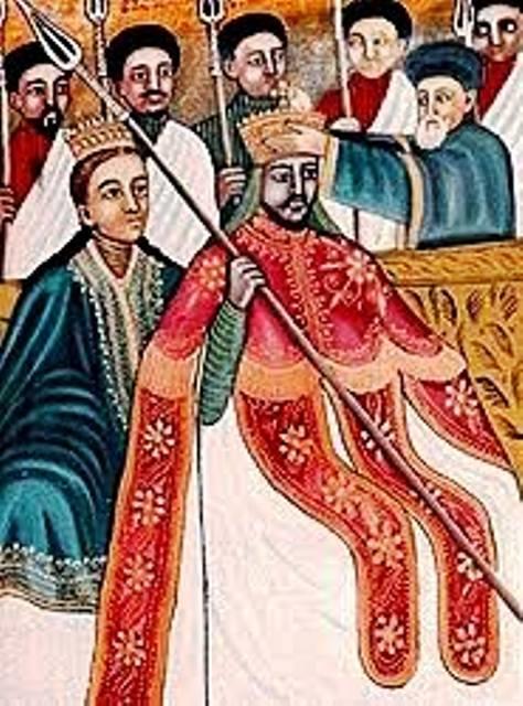 emperor tewodros coronation ethiopian painting