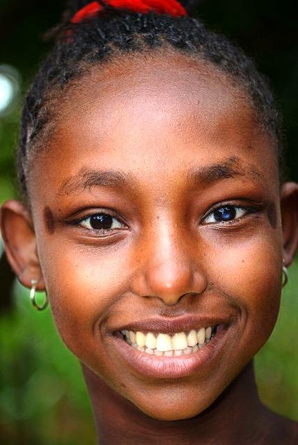 ethiopian people wolayta girl smiling