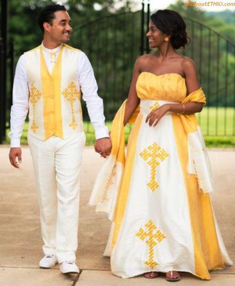 ethiopian traditional wedding clothes men women 5