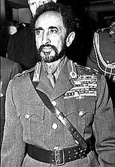 emperor haile selassie in military dress