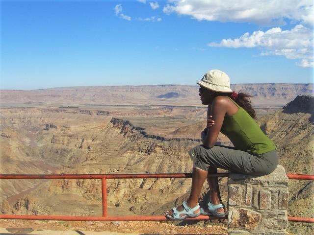 maskarm haile looking at a great view