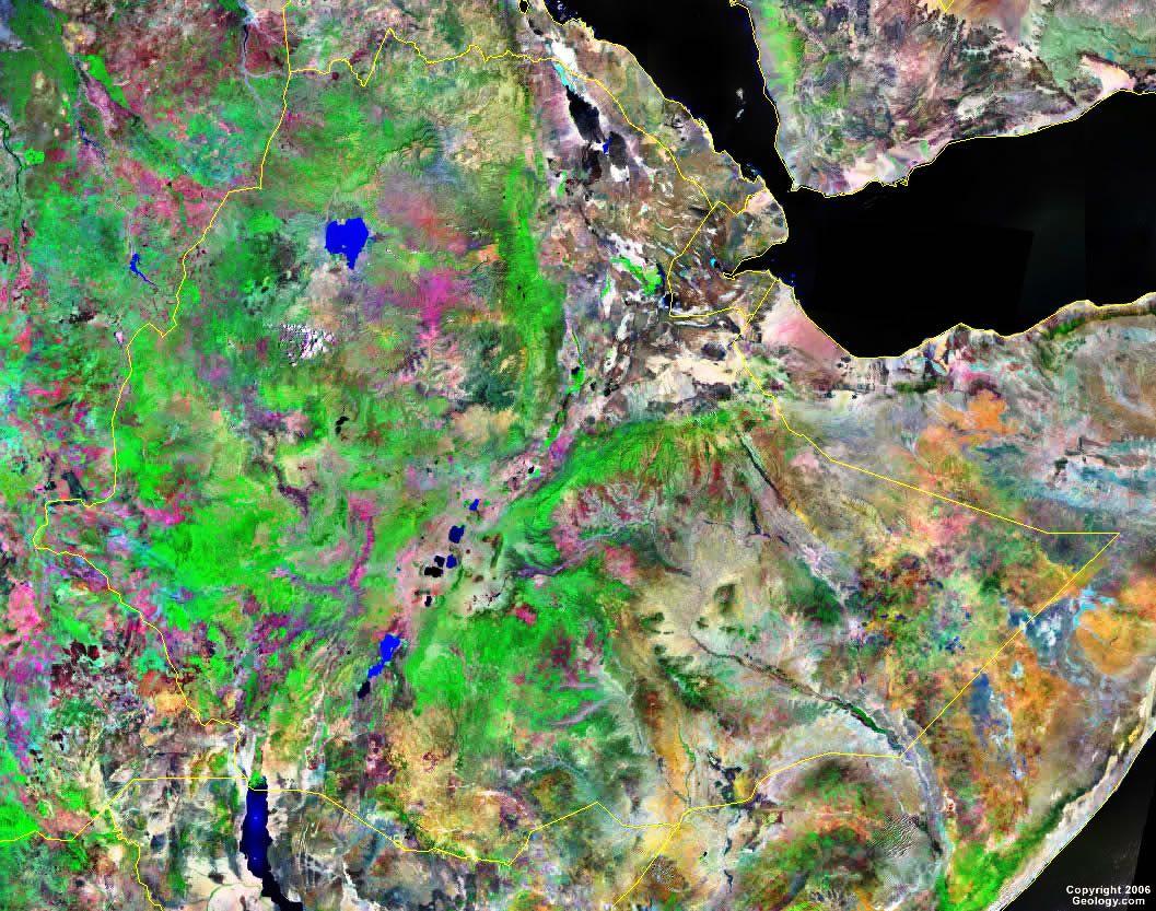 new ethiopian satellite image map