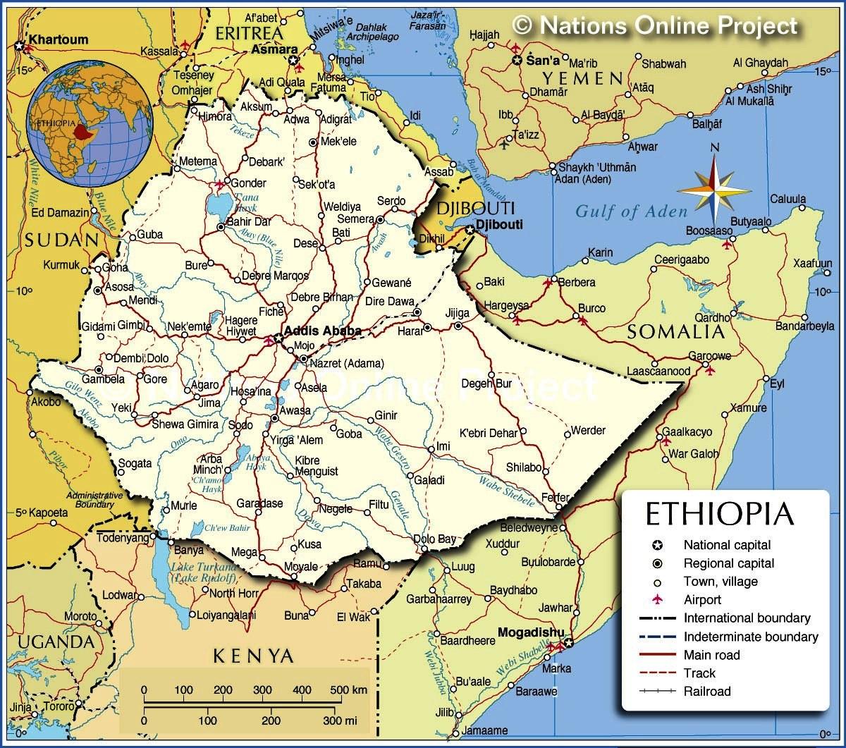 new ethiopian united nations map