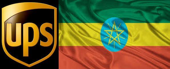 ups logo with ethiopia flag